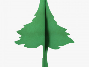 conifer tree paper v 1 3D Model