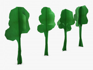 fagaceae tree paper v 1 3D Model