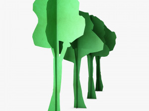fagaceae tree paper v 1 3D Model