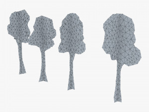 fagaceae tree paper v 1 3D Model