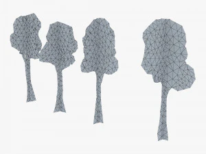 fagaceae tree paper v 1 3D Model