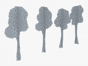 fagaceae tree paper v 1 3D Model