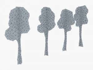fagaceae tree paper v 1 3D Model
