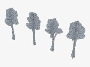 fagaceae tree paper v 1 3D Model