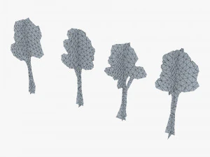 fagaceae tree paper v 1 3D Model