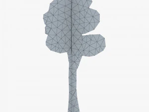 fagaceae tree paper v 1 3D Model