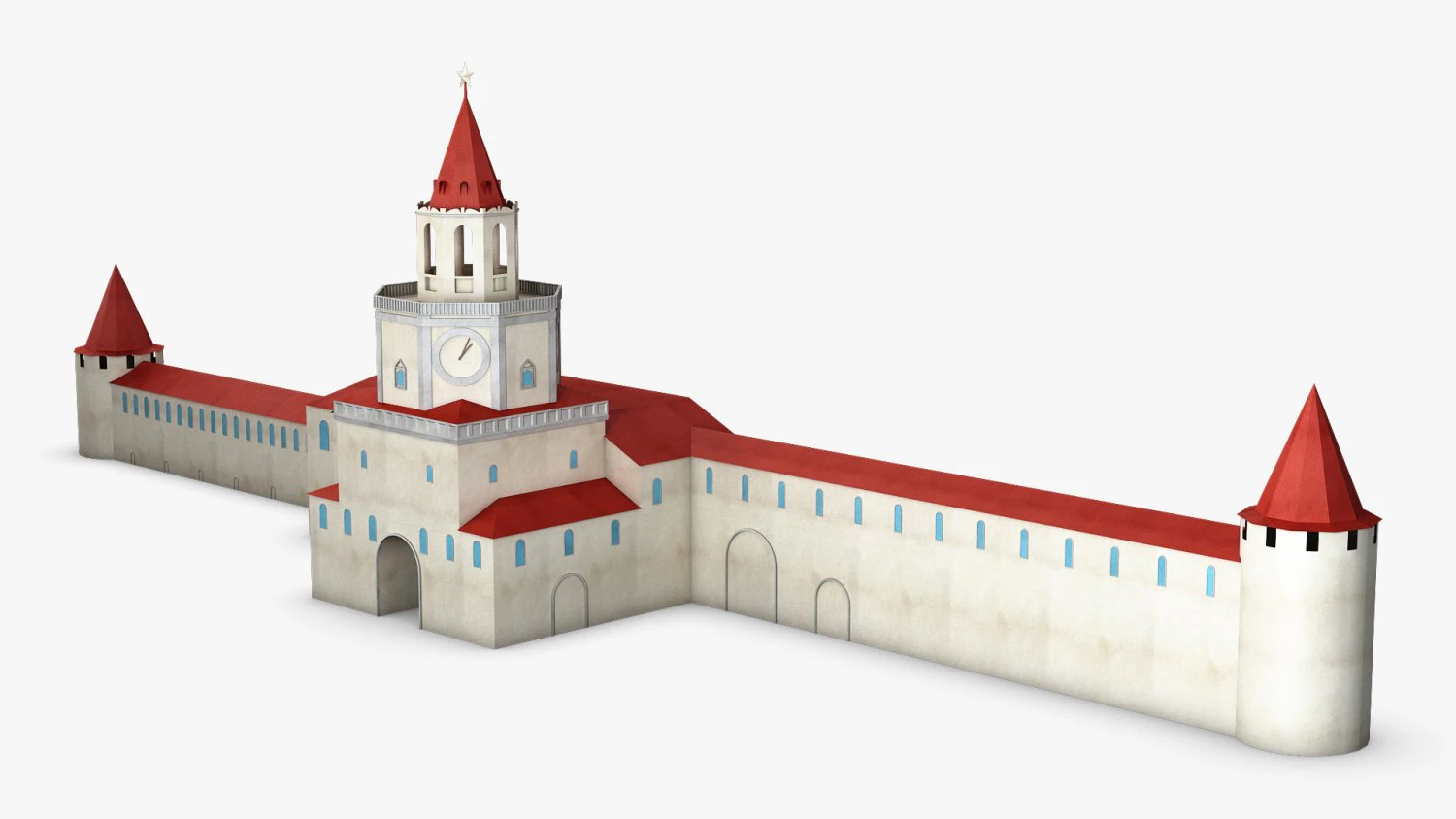antique building paper v 1 3D Model .c4d .max .obj .3ds .fbx .stl .blend