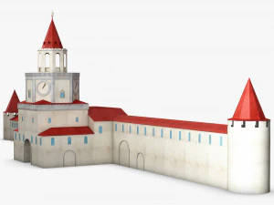 antique building paper v 1 3D Model