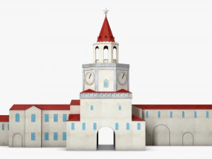 antique building paper v 1 3D Model