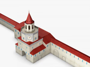 antique building paper v 1 3D Model