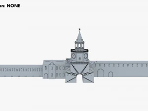 antique building paper v 1 3D Model