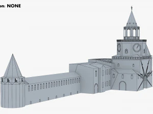 antique building paper v 1 3D Model