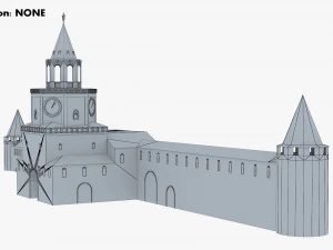 antique building paper v 1 3D Model