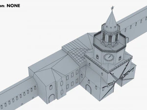 antique building paper v 1 3D Model