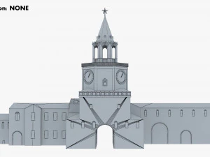 antique building paper v 1 3D Model