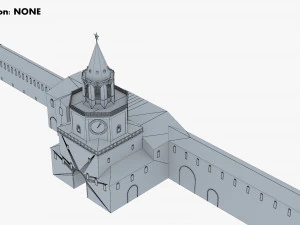 antique building paper v 1 3D Model