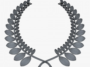 wreath emblem gold v 1 Modello 3D