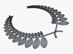 wreath emblem gold v 1 3D Model
