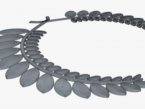 wreath emblem gold v 1 Modello 3D