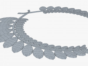 wreath emblem gold v 1 Modello 3D