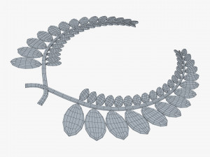 wreath emblem gold v 1 Modello 3D