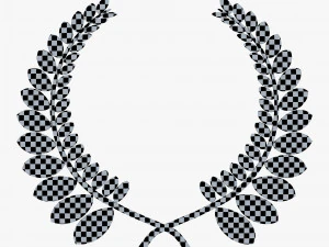 wreath emblem gold v 1 3D Model
