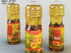 oil bottle collection 3D 模型