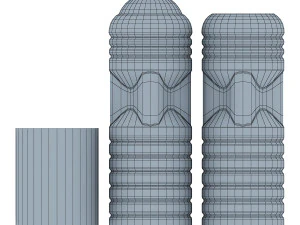 oil bottle collection 3D Model