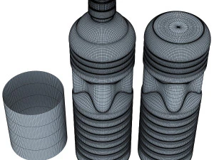 oil bottle collection 3D Model
