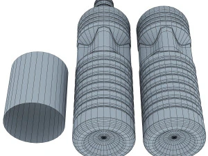 oil bottle collection 3D Model