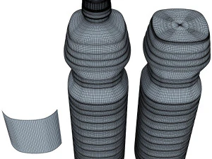 oil bottle collection 3D Model