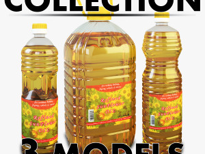 oil bottle collection 3D Model