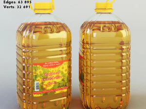 oil bottle collection 3D Model