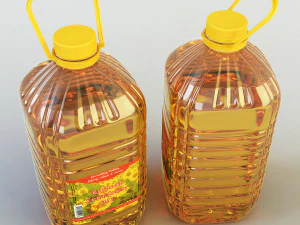oil bottle collection 3D Model