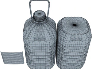 oil bottle collection 3D Model
