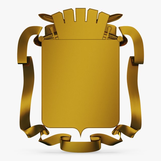 coat of arms v 4 3D Model .c4d .max .obj .3ds .fbx .stl .blend 
