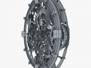 clock mechanism with gears v 2 3Dモデル