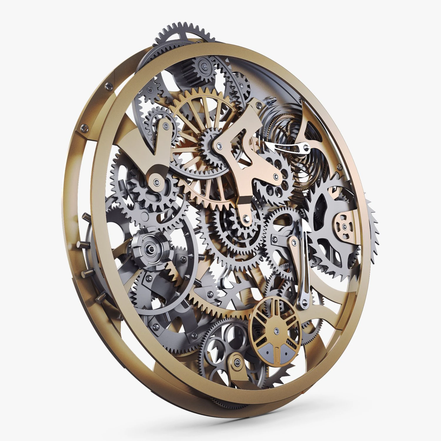 gear mechanism v 8 3D Model .c4d .max .obj .3ds .fbx .stl .blend 