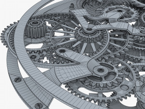 gear mechanism v 8 3D Model
