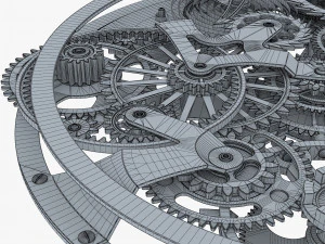 gear mechanism v 8 3D Model