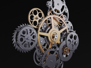 gear mechanism v 9 3D Model