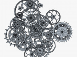 gear mechanism v 9 3D Model