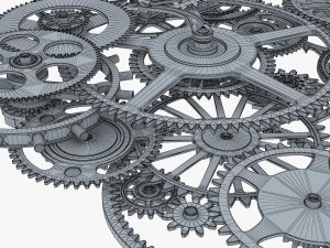 gear mechanism v 9 3D Model