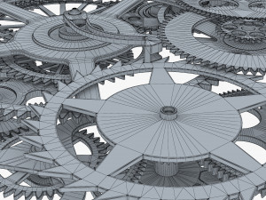 gear mechanism v 9 3D Model