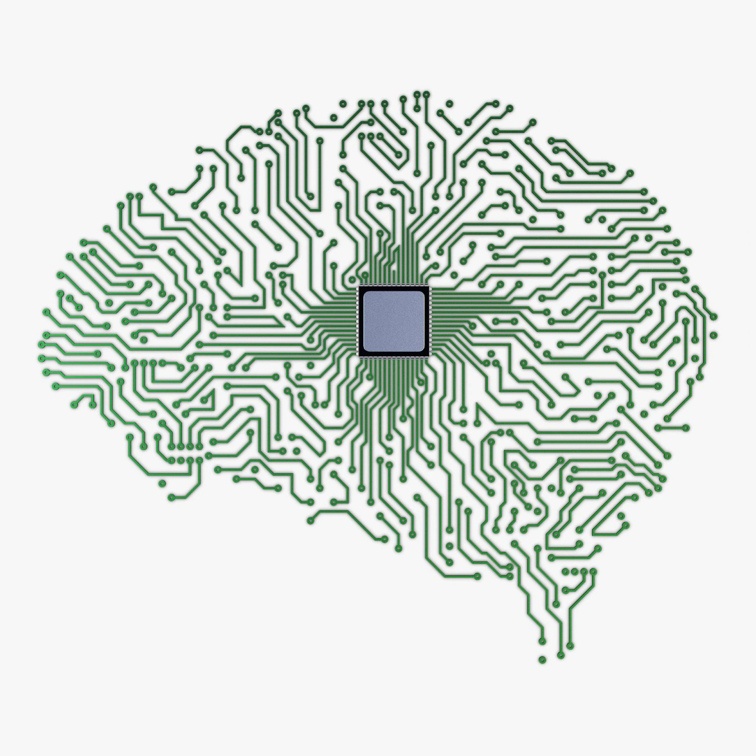 electronic circuit board brain v 1 3D Model .c4d .max .obj .3ds .fbx .stl .blend