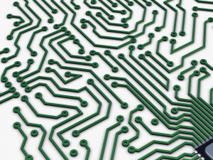electronic circuit board brain v 1 Model 3D