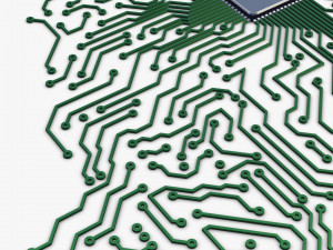 electronic circuit board brain v 1 Model 3D