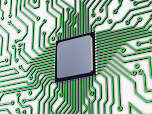 electronic circuit board brain v 1 3D Model