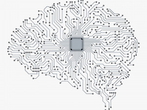 electronic circuit board brain v 1 Model 3D