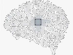 electronic circuit board brain v 1 3D Model